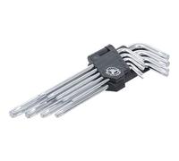 JEU 9 CLES MALES PROFIL TORX DE T 10, 15, 20, 25, 27, 30, 40, 45, 50 SUR SUPPORT
