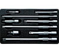 jeu 9 rallonges oscillantes bgs technic chrome vanadium 1/4,3/8,1/2 - Bgs Technic Chrome G