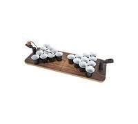 Jeu à boire bière pong version catapulte sur plateau avec 20 verres et 1 balle - -
