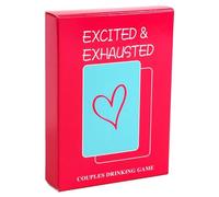 Jeu à boire de couple pour les désirs ivres comprenant 50 cartes pour approfondir votre relation avec le rire mystère et les conversations sincères Rql104 (rouge, taille unique)