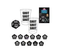 Jeu à boire dé des gages infernal en mousse avec ses 2 verres à shot - -