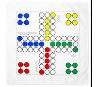 Jeu à Boire Ludo, sur Nappe 70 x 70 cm, pour Les Verres à Shooter comme pièces de Jeu, Game à Boire Ludo, Avaler pour la fête, Drinking Game