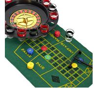 Generique Jeu de Roulette - Jeu à boire Mister Gadget MG3374 - 30 cm, 16 verres - Multicolore