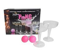 Jeu à Boire Prosecco Pong avec 12 Gobelets et 3 Boules Plastique