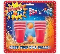 Jeu à boire shooter pong avec 12 verres et 6 balles