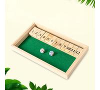 Jeu À Double Déclencheur En Bois - Jeu De Dés En Bois Traditionnel | Fun Family Board For Kids Adults, Engageant Les Réunions De Mathématiques Et De Stratégies, Des Rassemblements De Transport Portabl