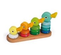 Janod – Jeu d'éveil empilable Duck Family 4508212 en bois multicolore