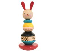Jeu à empiler Lapin en bois ? jouet d?éveil design dès 12 mois multicolor TU