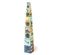 Jeu à empiler - Pyramide animaux du monde multicolor TU