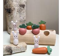 Jeu à encastrer buche, lapins et légumes