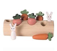 Jeu à encastrer buche, lapins et légumes
