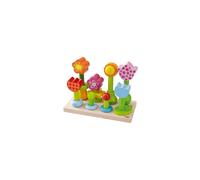 haba - jeu à enficher jardins de fleurs Multicolore G