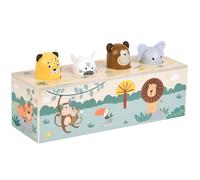 Small Foot Design – Jeu à pression Safari en bois avec cris d'animaux – À partir de 1 an
