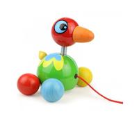 Jeu à tirer et à pousser - Vilac - Baby Oiseau des iles - Multicolore - Bois - Vert