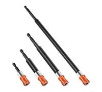 Jeu Adaptateur Douille Acier Chrome Vanadium 4pcs(Orange) | Aimant haute pour puissance, verrouillage pour physique, réduit le vacillement, précision accrue, 4 longueurs