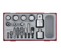 Jeu adaptateurs de douilles TT1 tray 17 pièces Teng Tools TTADP17