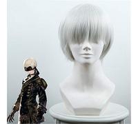 Jeu Ainiel NieR: Automata 9S YoRHa n ° 9 Type S Cosplay perruque argent gris court cheveux synthétiques Anime Costume fête perruques