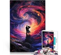 Jeu Amour Infini Puzzles pour Adolescents 1000 pièces 50x75cm avec des pièces de Formes aléatoires entièrement imbriquées Convient aux 14 Ans et Plus