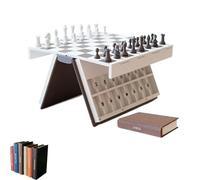 Jeu Amusant du pendu, Livre de Jeu de société Playbook'd Hangman, Jeu d'échecs magnétique imprimé en 3D/Quatre dans Une rangée/Ensemble de Bataille Maritime, pour Rassembler la Famille National Chess