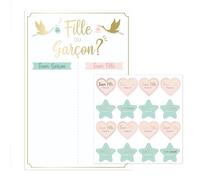 jeu animation stickers vote gender reveal - sud trading cd7382 Blanc