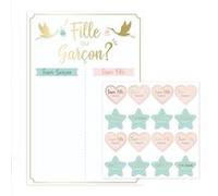 jeu animation stickers vote gender reveal - sud trading cd7382 Blanc G