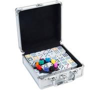 jeu apprentissage Longfield Mexican Train Dominoes Double 12 en bois Cas 91 Pierres