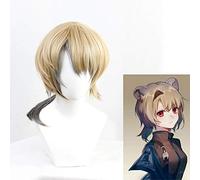Jeu Arknights Absinthe Cosplay perruque dégradé dégradé fibre résistante à la chaleur perruques de cheveux + bonnet de perruque gratuit + oreilles perruques et oreilles