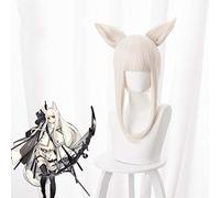 Jeu Arknights Cosplay perruques platine Cosplay perruque résistant à la chaleur synthétique perruque cheveux Halloween fête Anime Cosplay perruque