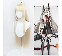 Jeu Arknights opérateur Reed Cosplay perruques Blonde droite longue résistant à la chaleur synthétique cheveux perruque pour Halloween fête carnaval