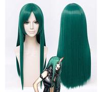 Jeu Arknights, perruque Cosplay Hoshiguma, cheveux longs verts, perruque fille Cosplay Halloween perruque Syntheitc longue fibre verte