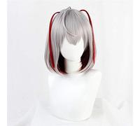 Jeu Arknights W perruque Cosplay Costume gris et rouge courte perruque de cheveux en Fiber résistante à la chaleur pour Halloween carnaval A