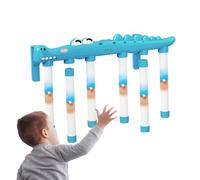 Jeu Attraper des Bâtons, Jeu de Chute de Bâtons avec Lumière et Télécommande, Jouet d'entraînement Réflexe et Coordination Œil-Main, 3 Vitesses Réglables, Catching Sticks Game Intérieur Extérieur