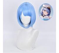 Jeu Azur Lane Chabayev Cosplay perruque bleu Mix Bobo résistant à la chaleur synthétique court cheveux raides perruque HG-093