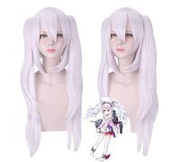 Jeu Azur Lane Laffey Cosplay perruque cheveux synthétiques longs résistants à la chaleur avec des queues de cheval à puce Halloween Costume perruque Anime + casquette de perruque