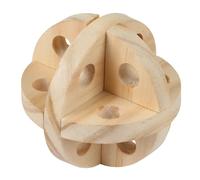 Jeu/balle snack pour rongeur en bois Kerbl Beige 7 cm