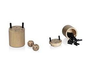 Jeu BestSaller 3030 Bestsaller Super Six de Voyage en Bois, 5 x 5 cm, Naturel, Ø 5 cm G