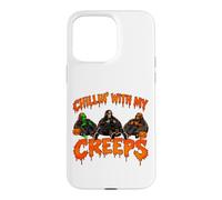Jeu Bigfoot Alien Squelette Chillin avec My Creeps Coque pour iPhone 15 Pro Max