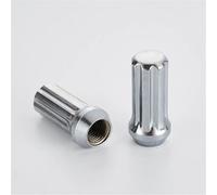 Jeu Boulons Roue Compatible avec Chevy pour Silverado Écrou roue M14x1,5 Écrous roue allongés 51 mm hauteur avec 1 douille Fixations en alliage