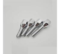 Jeu Boulons Roue Compatible avec Dacia 4 pièces, boulons, écrous, goujons de roue en alliage M12 x 1,5, 17 mm, hexagonaux, cône conique