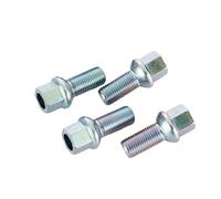 Jeu Boulons Roue Compatible avec VW pour Golf pour Jetta pour Polo 4 pièces M14x1,5 vis pneu adaptées boulons moyeu roue vis fixations en alliage