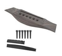 Jeu Broches D'écrou Pont Guitare, Accessoires pour Guitare Chevalet pour Guitare Acoustique 2Pcs Écrou Selle Guitare 6Pcs Broches pont Guitare pour Instruments à Cordes à 6 Cordes (#2)