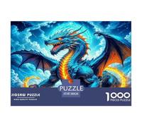 Jeu Cadeau Unique Puzzle Dragon coloré Créature Mythique 38x26cm/1000pcs 1000 Pièces pour Adultes