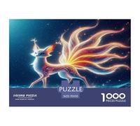 Jeu Cadeau Unique Puzzle Fox à Neuf queues créature mystérieuse 70x50cm/1000pcs 1000 Pièces pour Adultes
