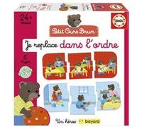 Jeu chiffres et calcul Educa Petit Ours Brun J'associe les séquences logiques Multicolore G