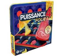 Puissance 4 Folie, Jeu de Plateau - Version Française Rapide pour Enfants et Familles, Jeu de Société Hasbro avec Pions à Faire Rebondir, Jeux de société de Noël, Dès 8 Ans