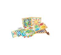 Jeu classique JEUJURA Coffret de Jeux Classiques 150 règles en bois Naturel