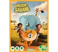 Blackrock Games Jeu de société Mission Savane – Coopératif, 1 à 4 joueurs dès 5 ans – Multicolore