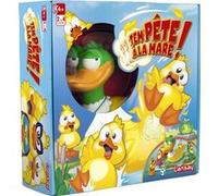 Lansay - Tempête à la Mare - Jeu de Société Enfants Dès 4 Ans - Jeu Rigolo pour Tout-Petits - De 2 à 4 Joueurs - Plateau et Canetons Inclus - Idée Cadeau Famille - Version Française