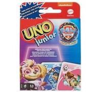 Mattel Jeu de cartes UNO® Junior La Pat’ Patrouille – La Super Patrouille, 3 niveaux, 2-4 joueurs