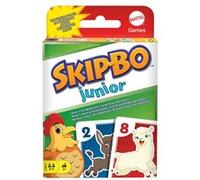 Mattel Games Skip-Bo Junior, Jeu De Cartes avec 2 Niveaux De Jeu, 2 À 4 Joueurs, Jeu De Société, Jouet Enfant, Dès 5 Ans, HHB37